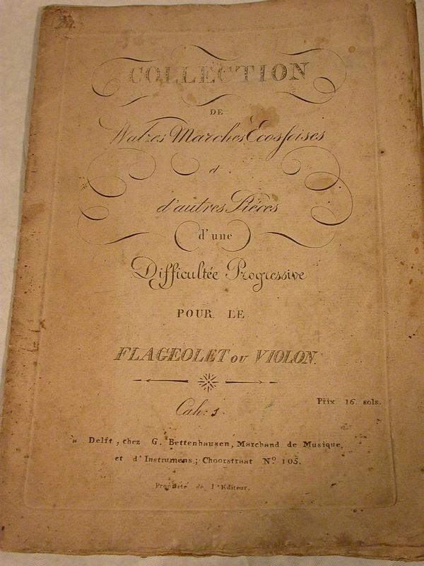 COLLECTION OF WALTZES AND MARCHES FOR FLAGEOLET, More Informations...