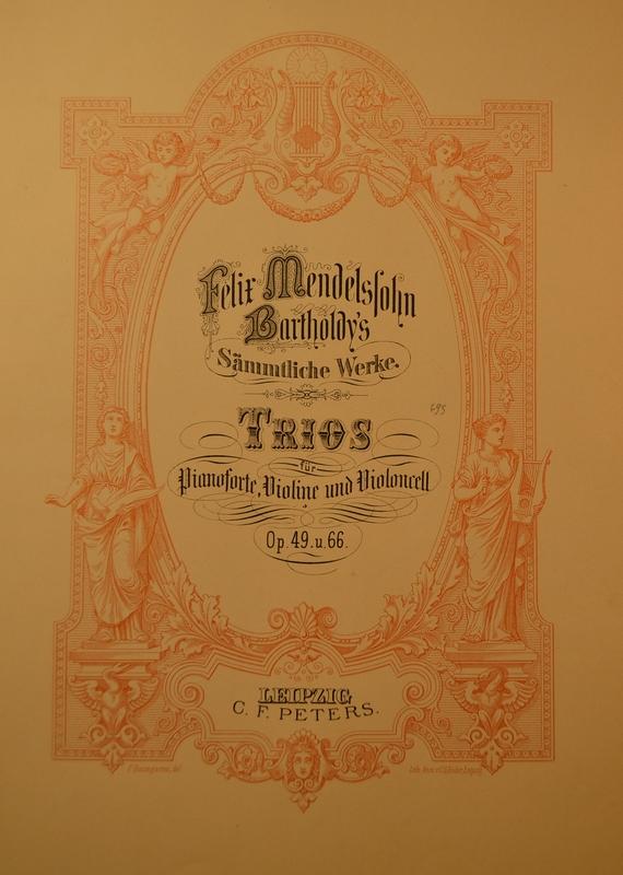 PIANO TRIOS OP 49 ET 66 BY MENDELSSOHN, More Informations...