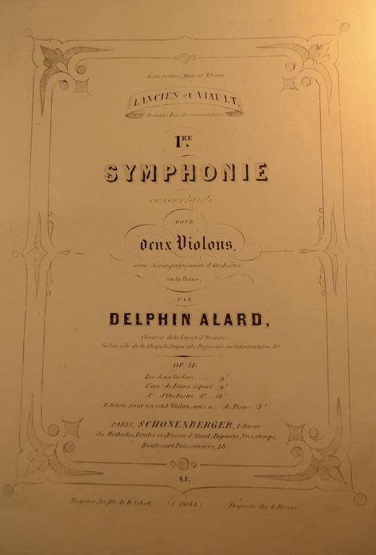 SYMPHONIES POUR DEUX VIOLONS OP 31 - 33 - 34B DE ALARD, More Informations...