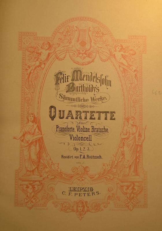 QUARTETTI PER PIANOFORTE DI MENDELSSOHN, Più informazioni...